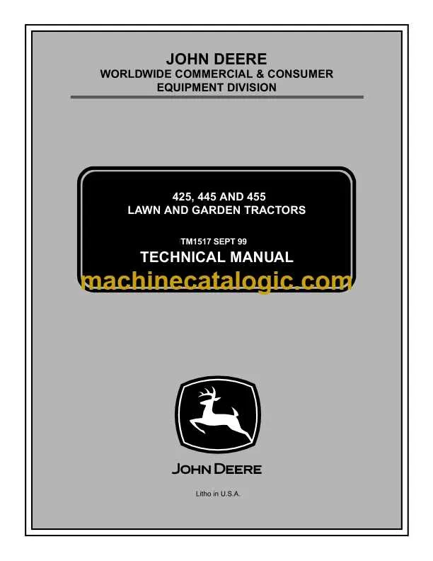 john deere 425 engine spec