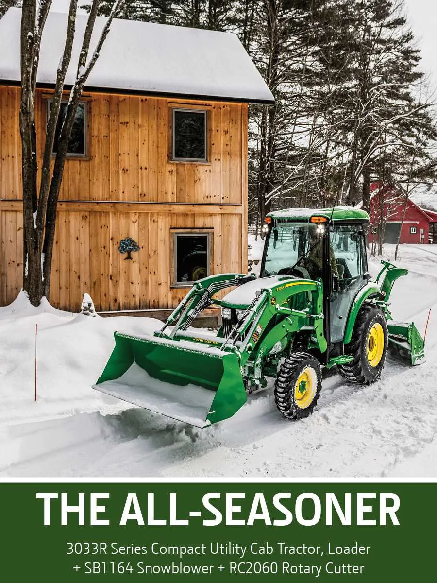 john deere 3033r loader specs
