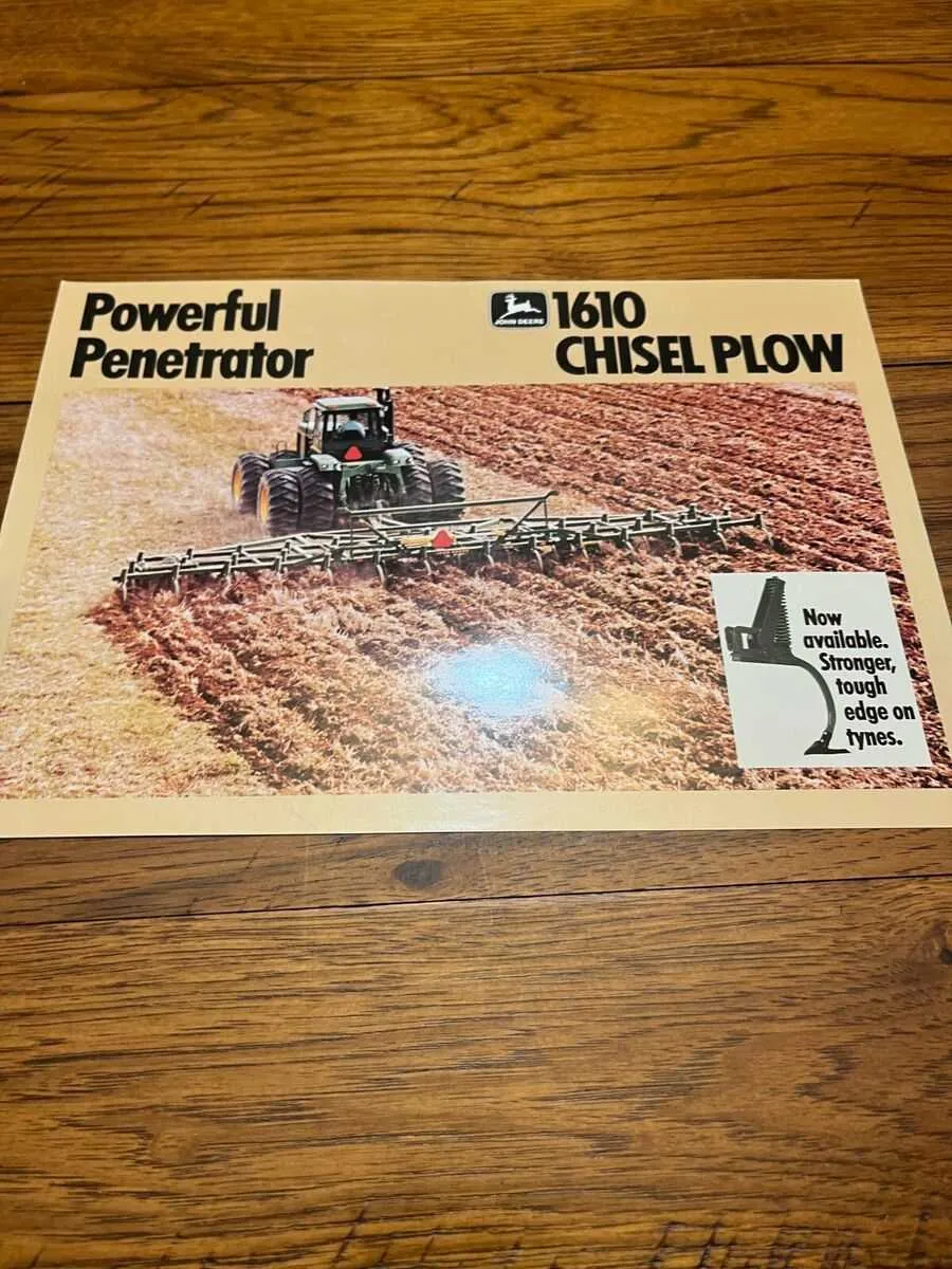 john deere 1610 chisel plow specs