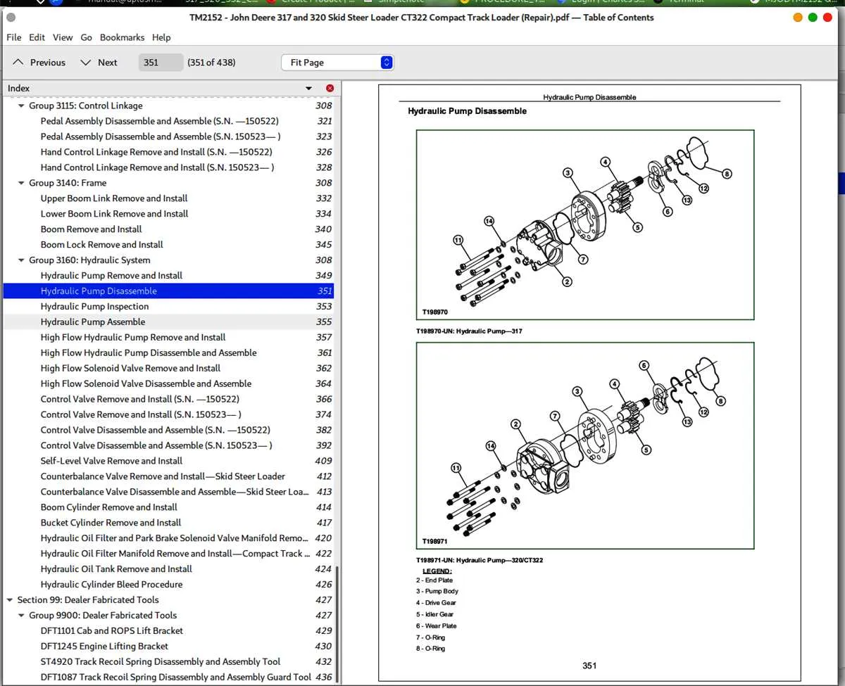john deere 317 e specs