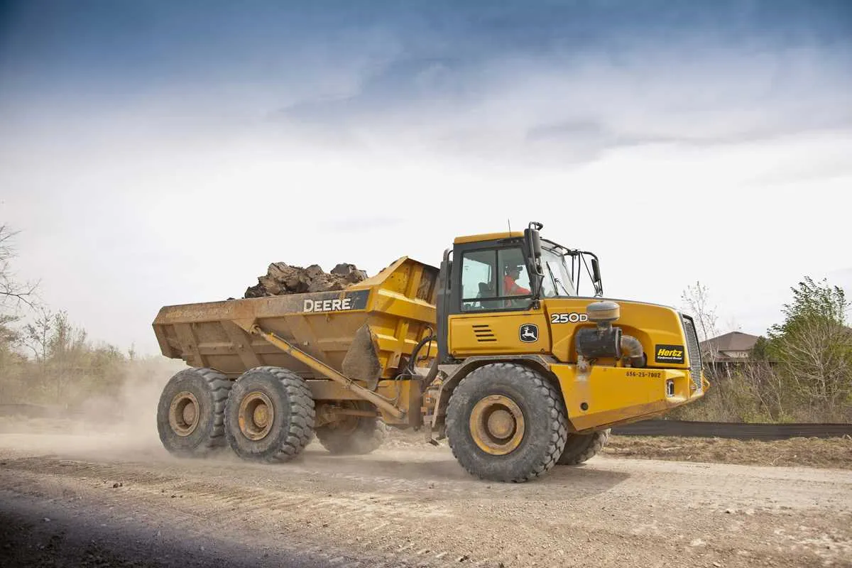 john deere 250d dump truck specs