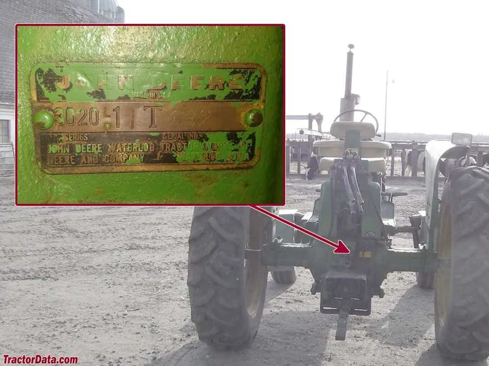 john deere 3020 gas specs