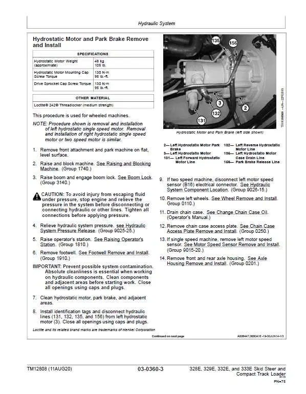 john deere 333e spec sheet