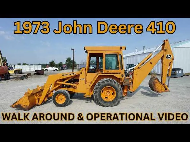 john deere 410 backhoe loader specs