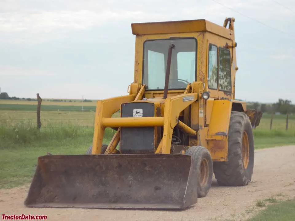 john deere 410 specs backhoe bucket