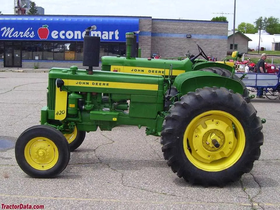 john deere 420 farm tractor specs