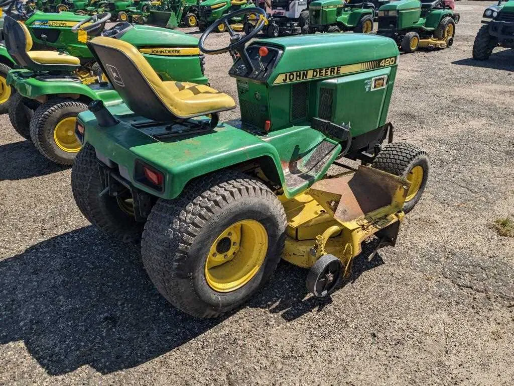 john deere 420 rider specs