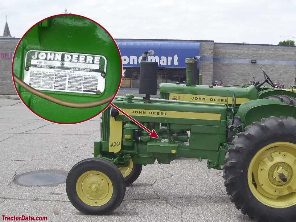 john deere 420 w specs