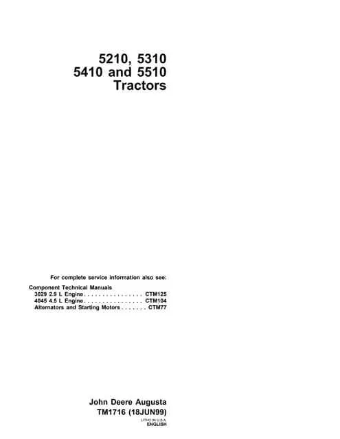 john deere 5310 torque specs