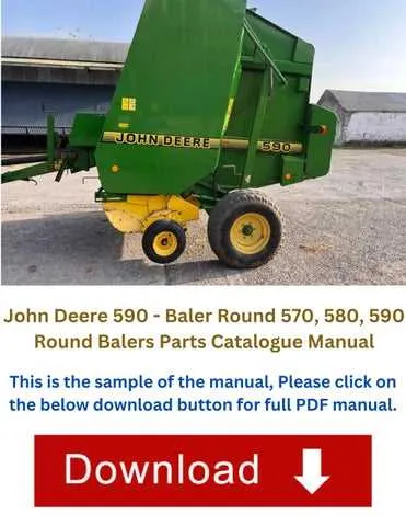 john deere 580 round baler specs