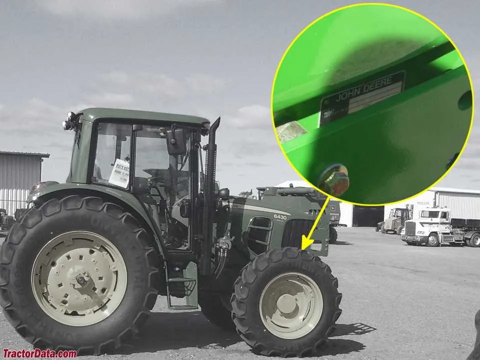 john deere 6430 trae specs