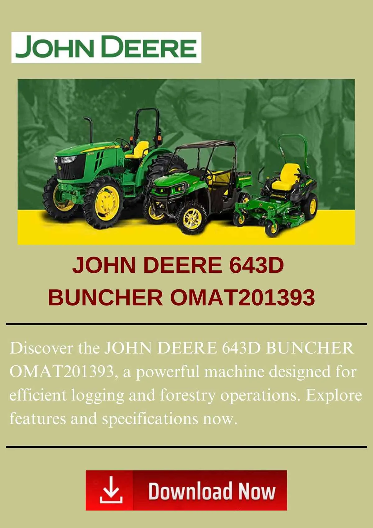 john deere 643d specs