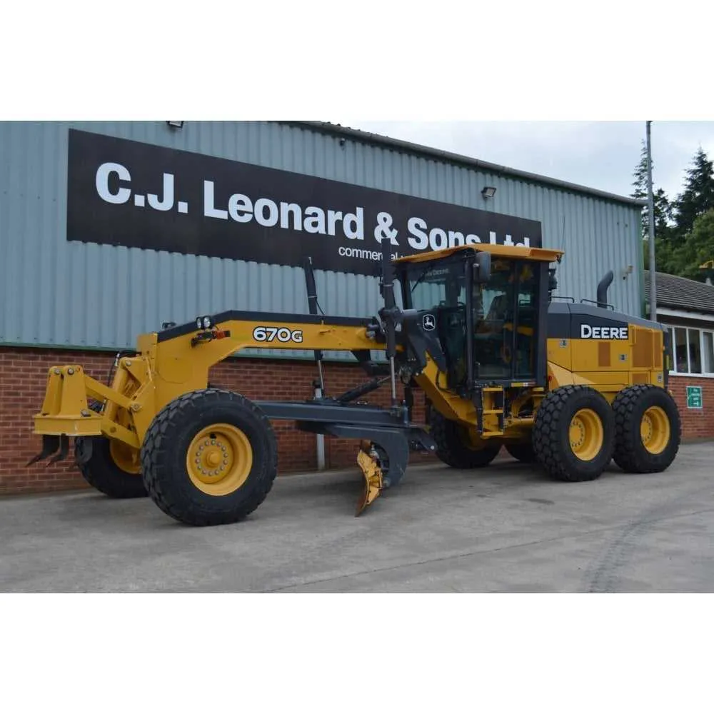 john deere 670g grader specs