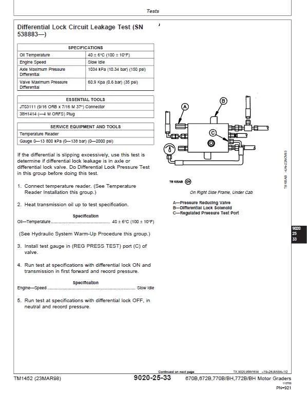 john deere 672b specs