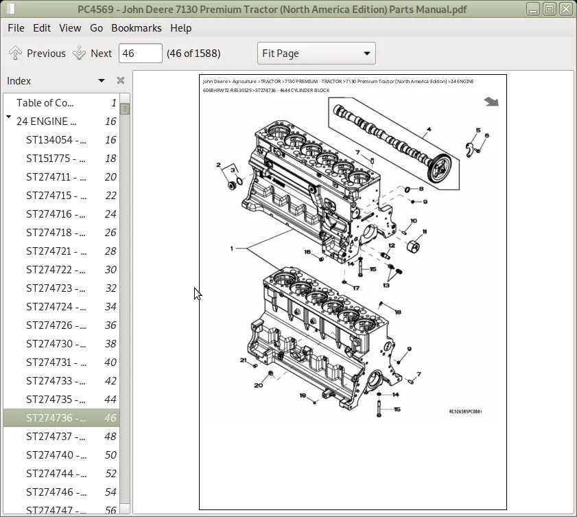 john deere 7230 standard specs