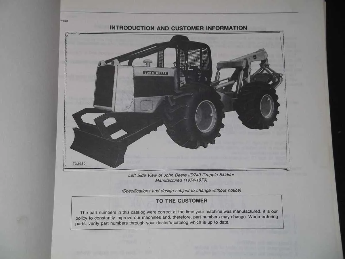 john deere 740 skidder specs