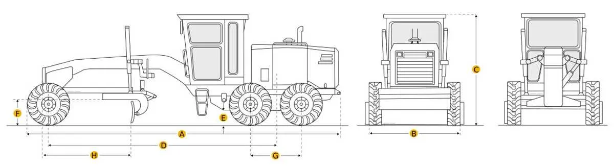 john deere 770b grader specs