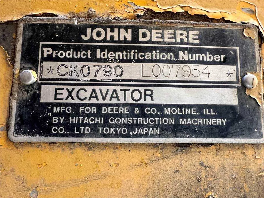 john deere 790 specs excavator