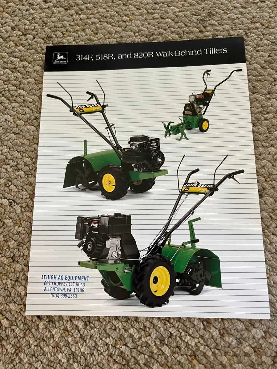 john deere 820 tiller specs