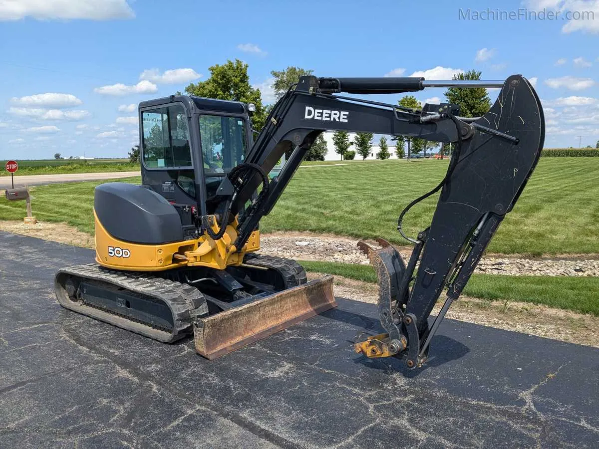 john deere d50 excavator specs