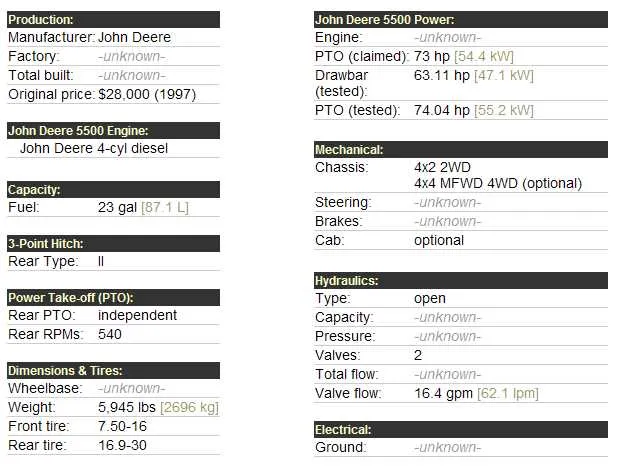 john deere flywheel specs