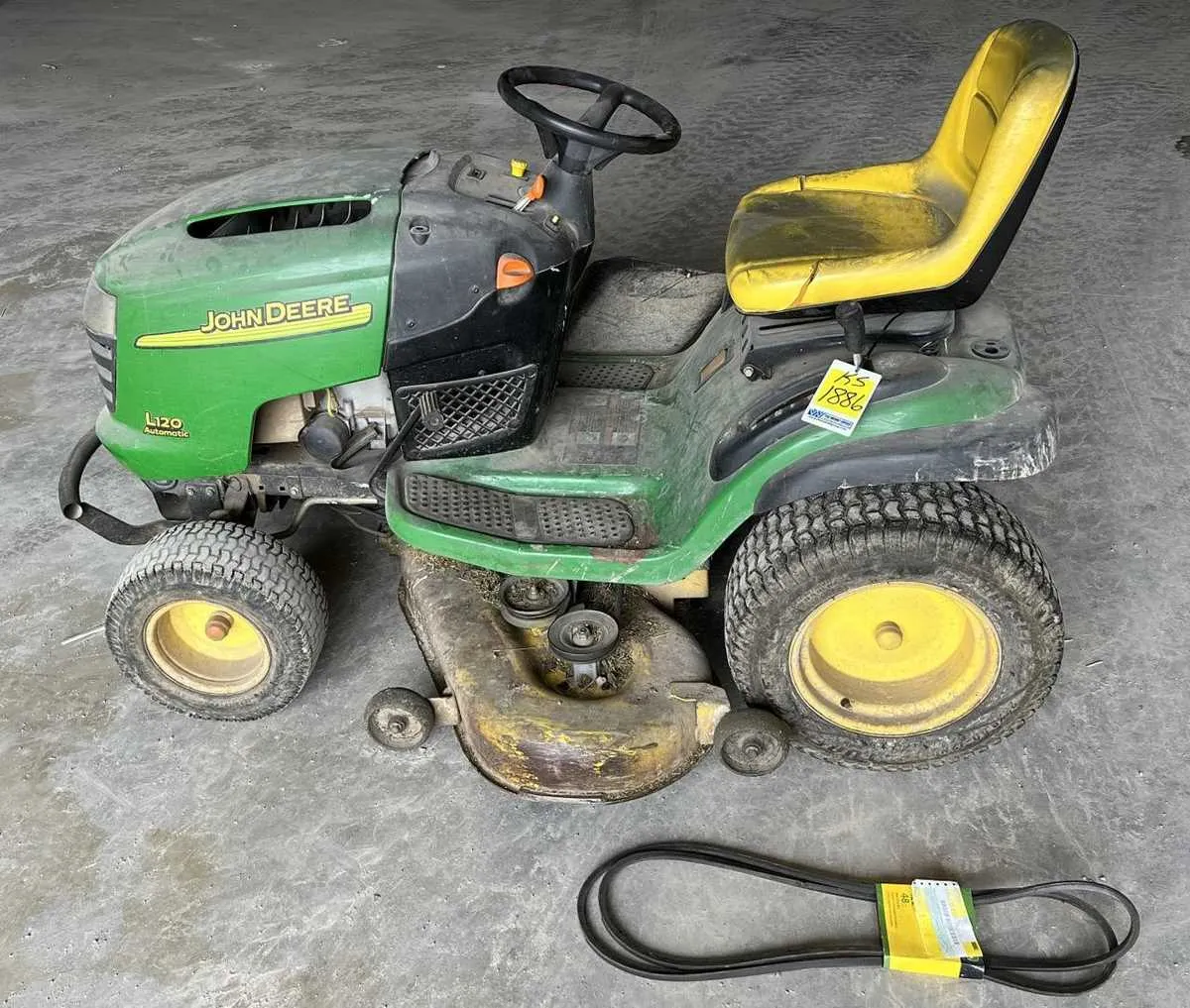 john deere l120 lawn tractor specs