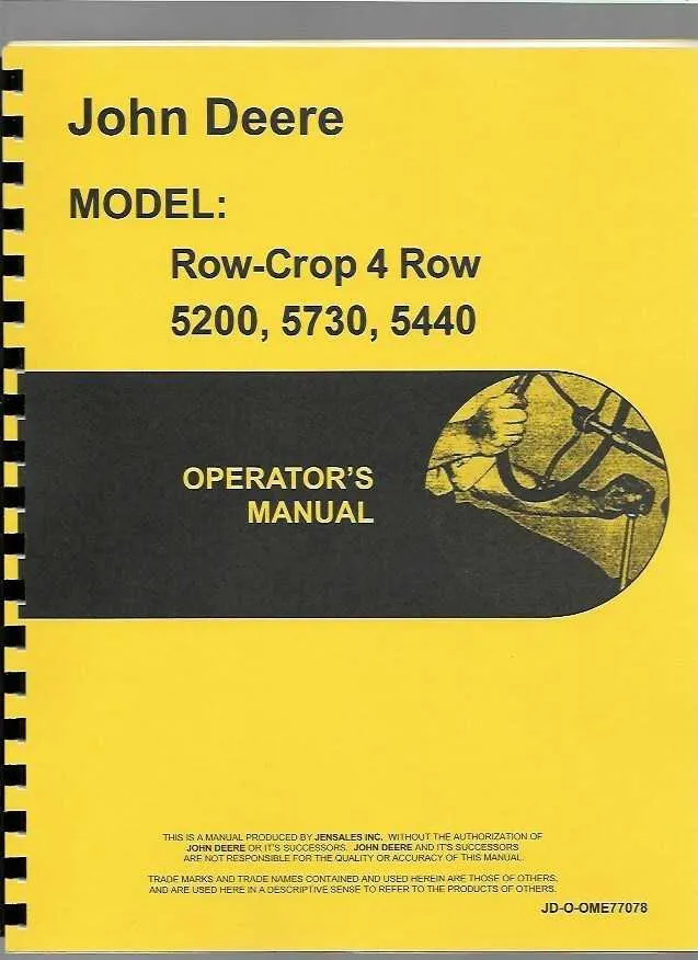 john deere model 5200 specs