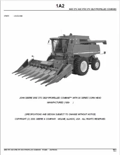 john deere sts specs