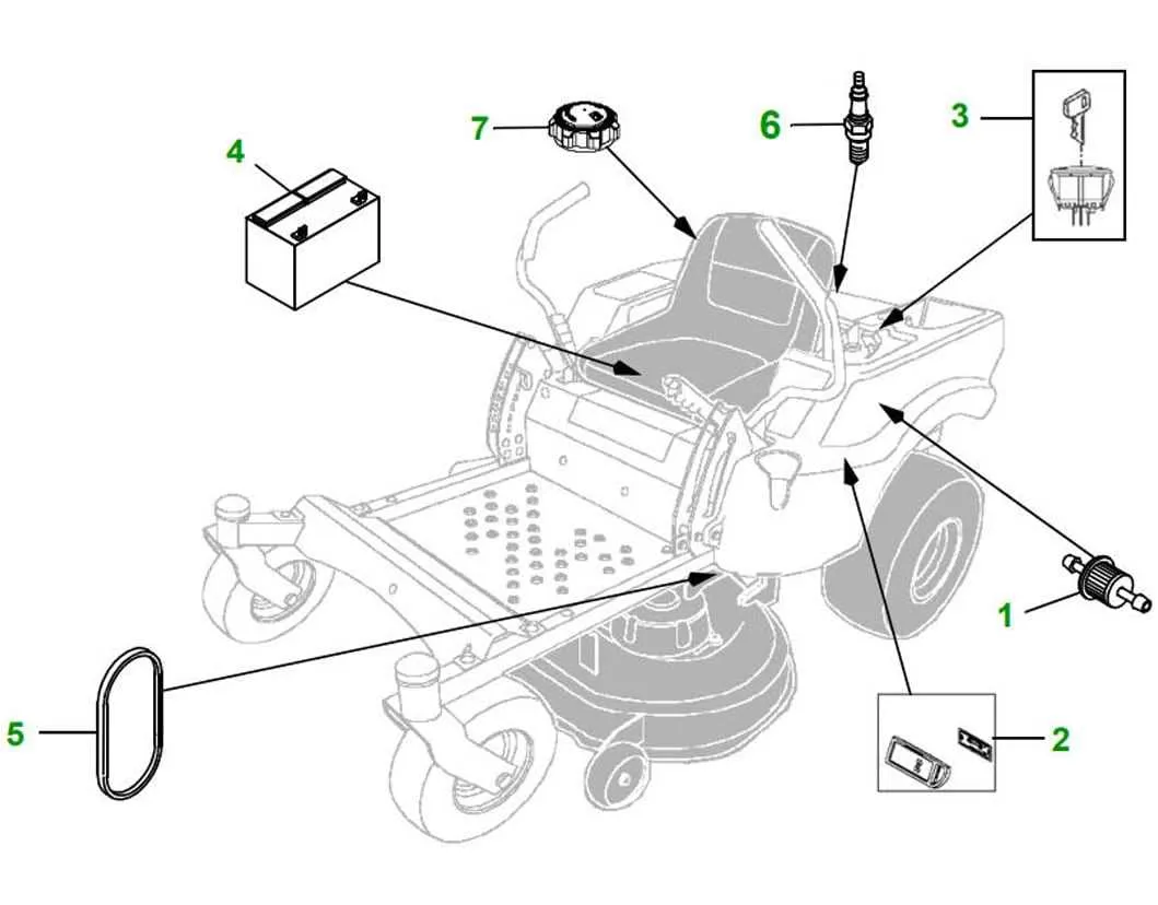 john deere z225 engine specs