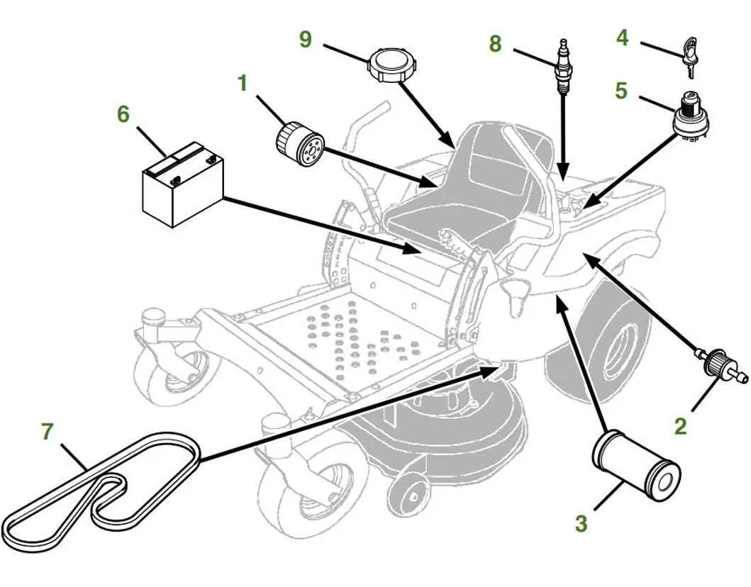 john deere z335 specs
