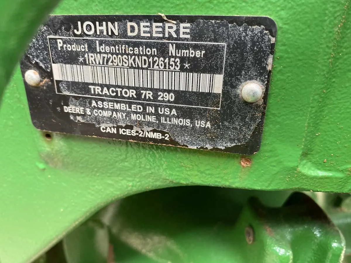 john deere 290 specs