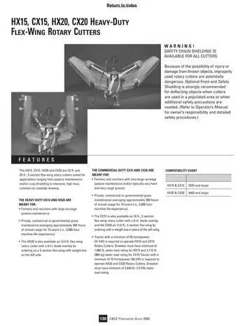 john deere hx 20 specs