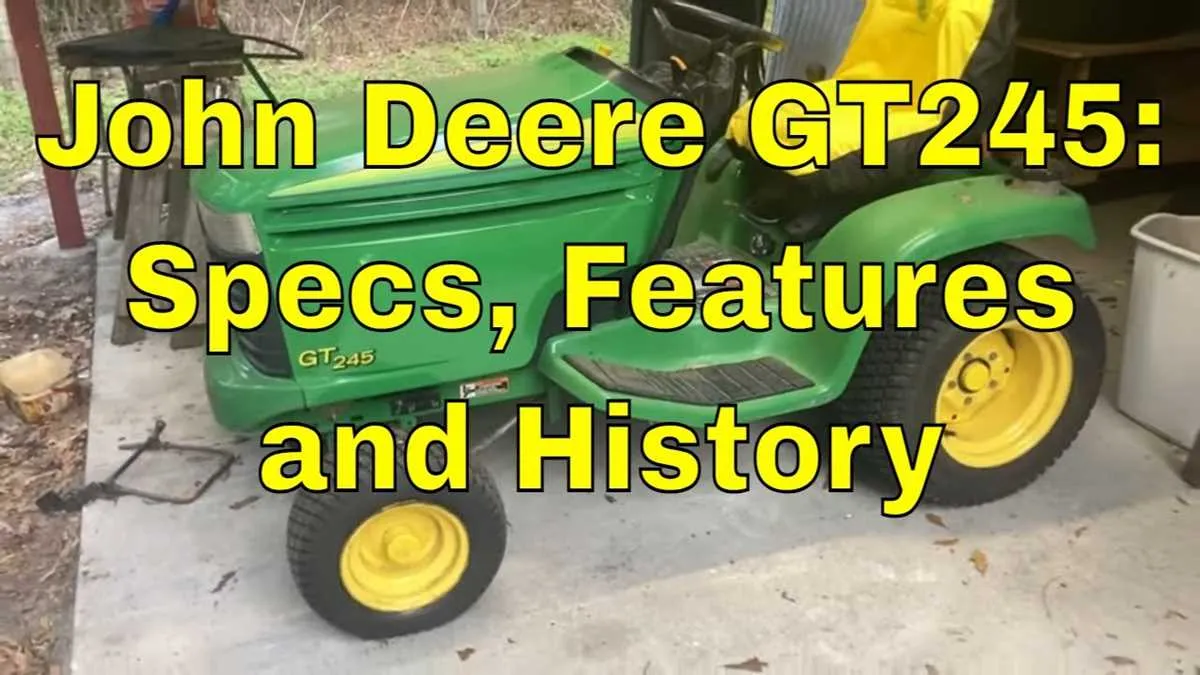 specs john deere tractor mower