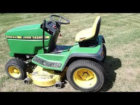 spec john deere 275 mower