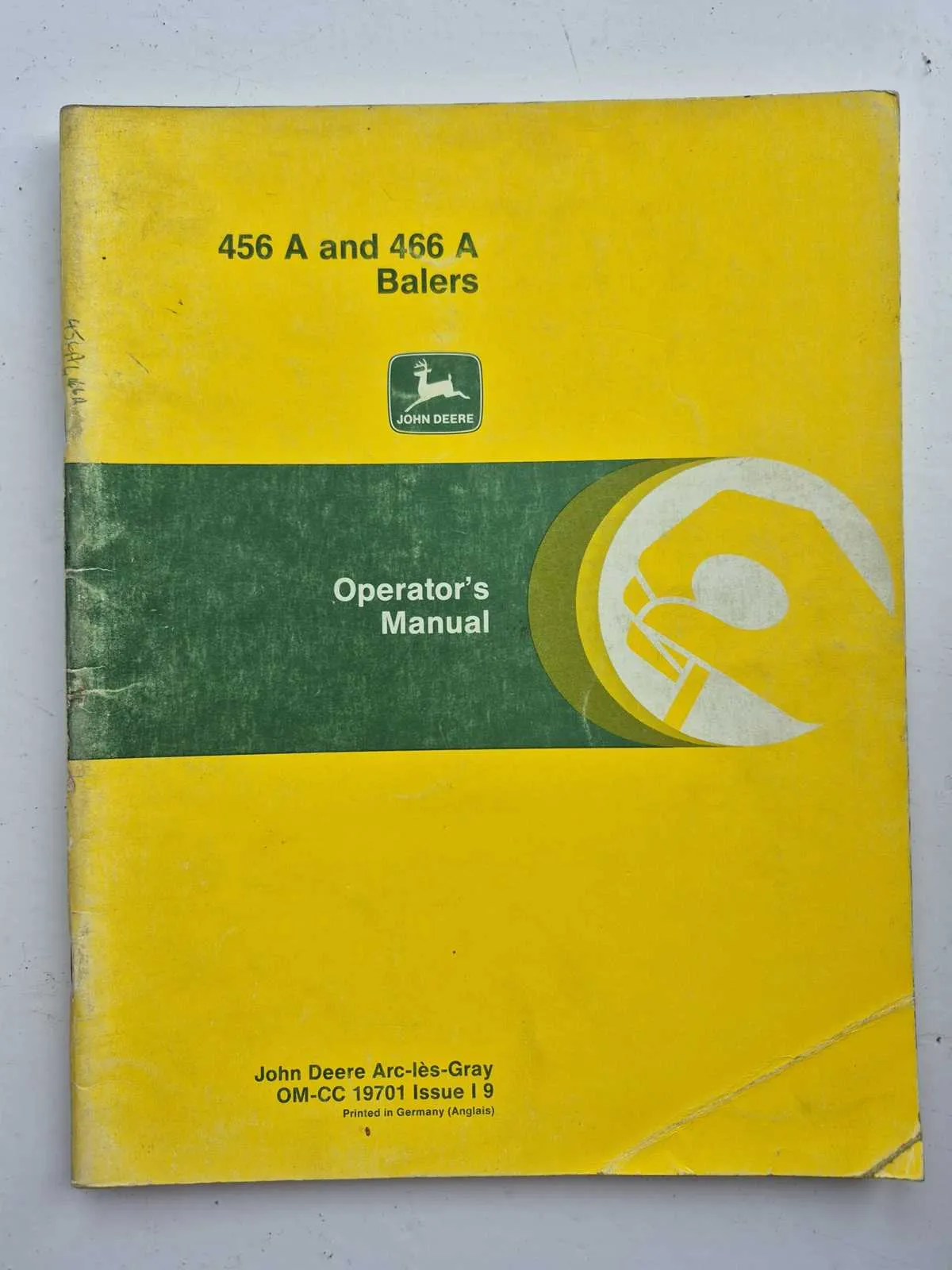 466 john deere baler specs