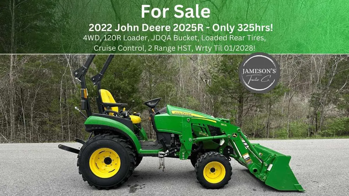 2022 john deere 2025r specs