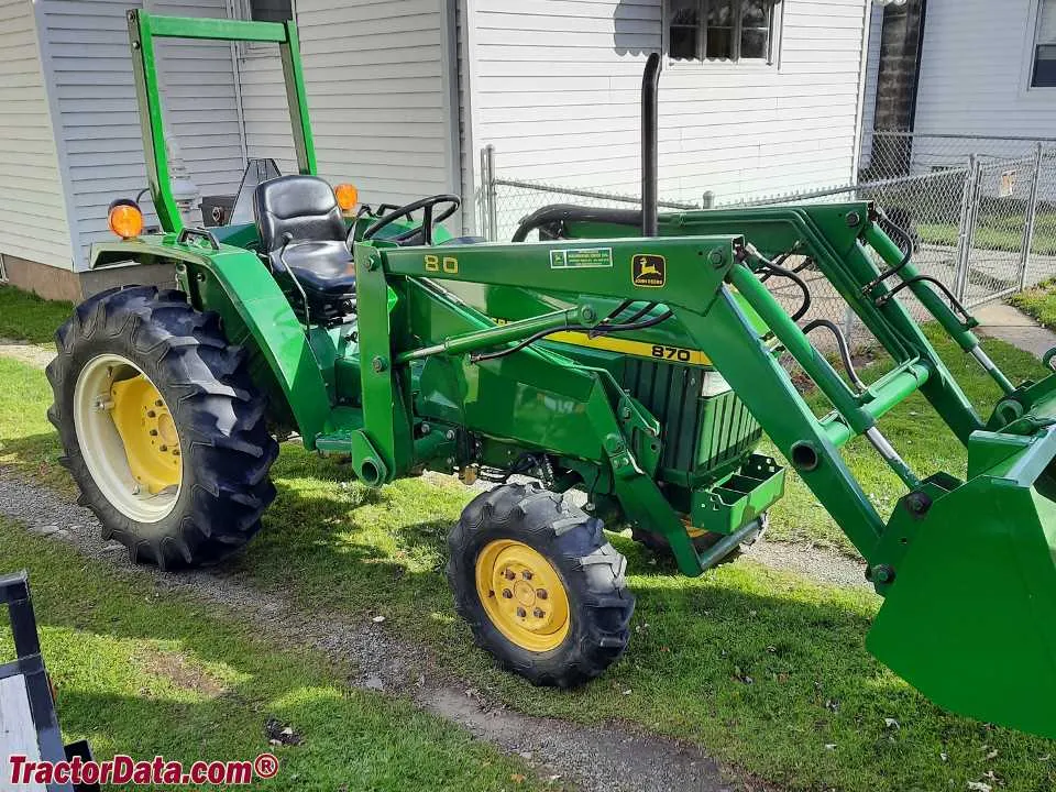john deere 870 specs
