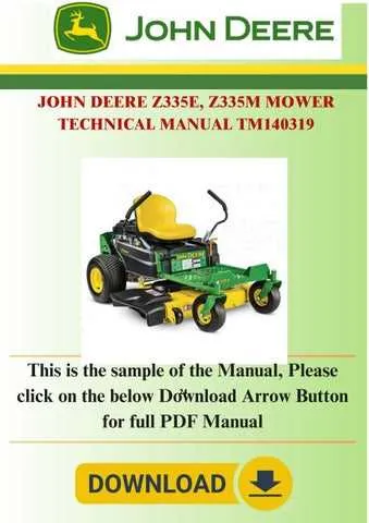 z335e john deere specs