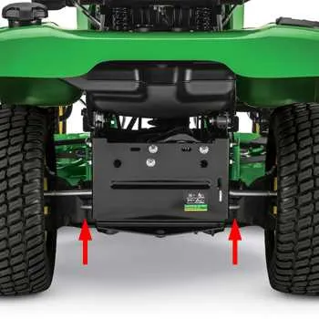 john deere x350 riding lawn mower specs