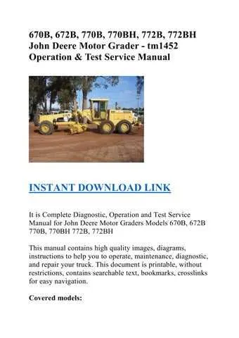 ritchie spec for john deere 772bh