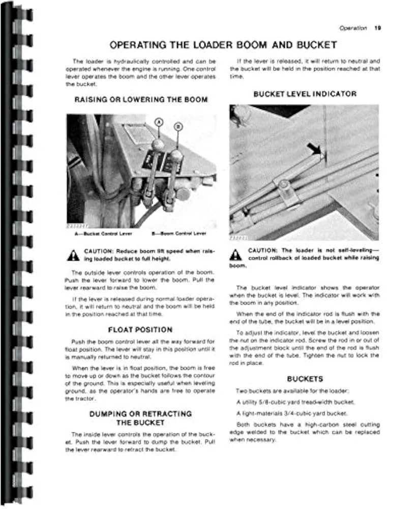 john deere 301 loader specs