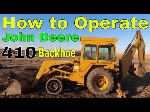 john deere backhoe 410g specs