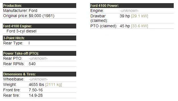 john deere 4655 specs