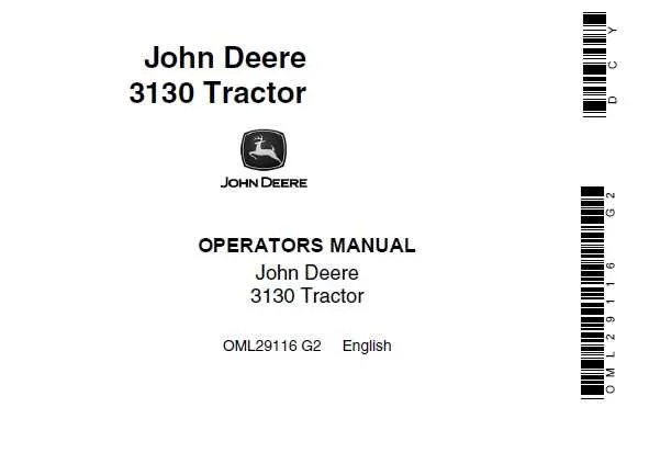 specs for john deere 3130 tractor
