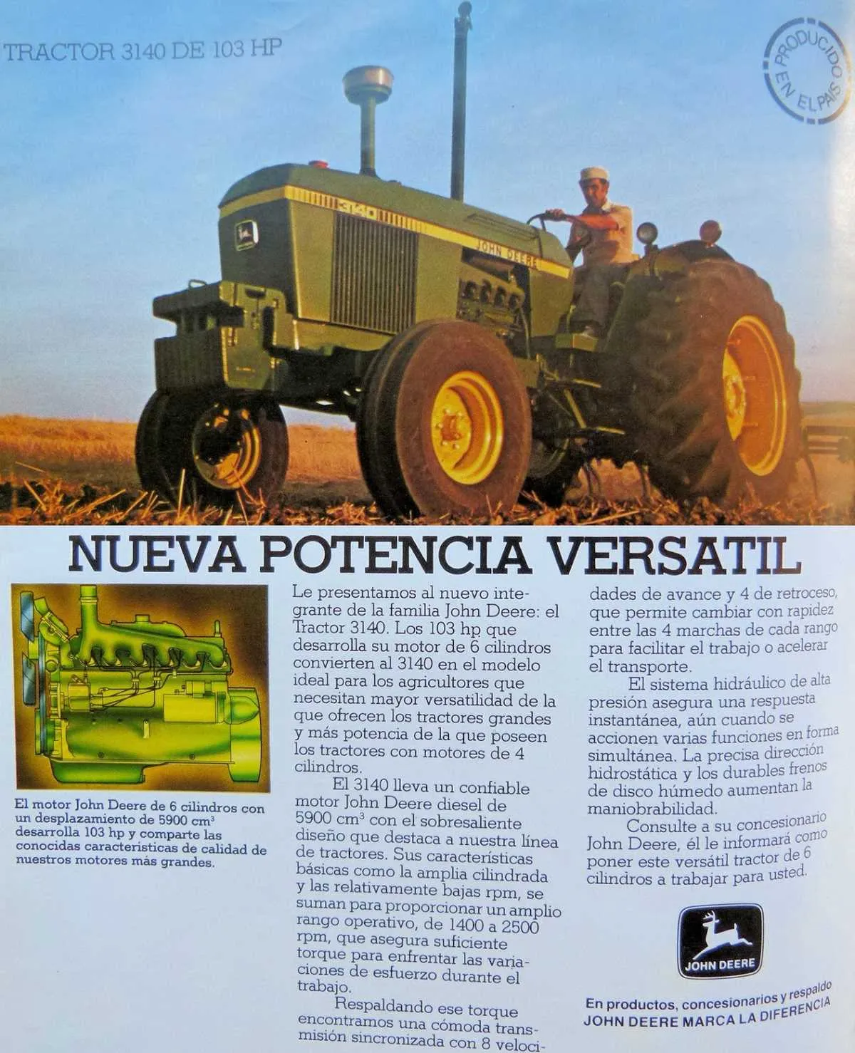 3140 john deere specs
