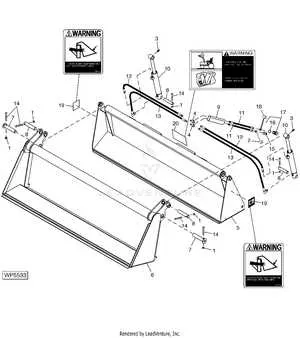 john deere skid steer bucket specs