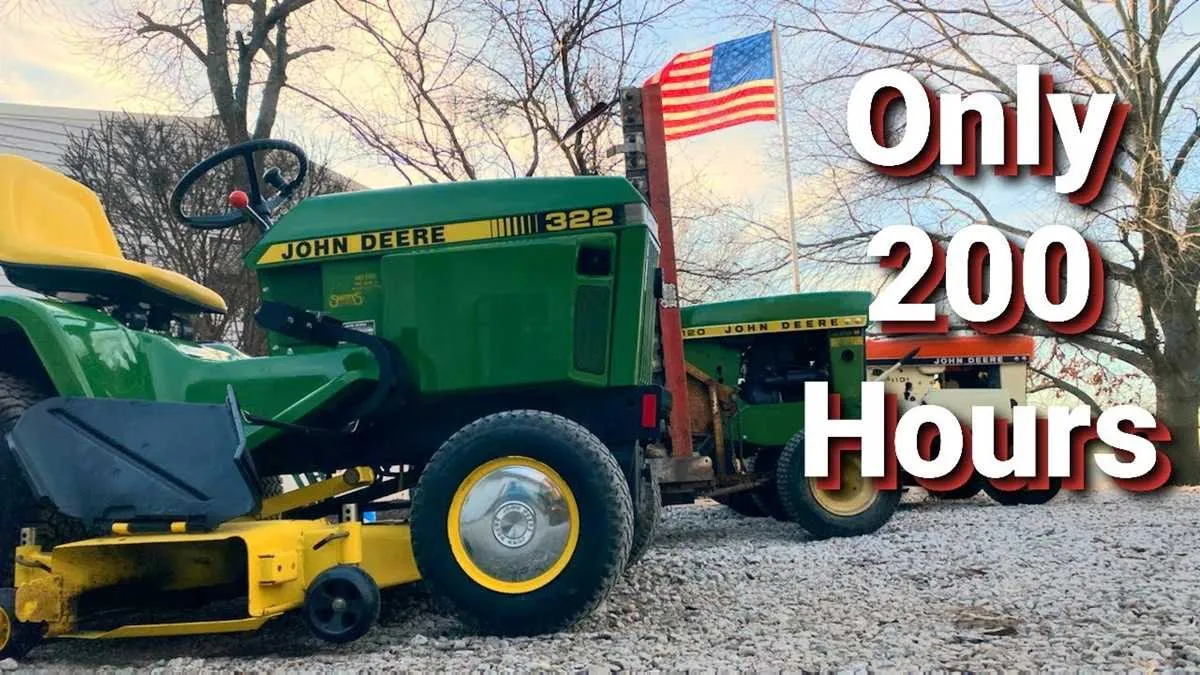 john deere 322 lawn tractor specs
