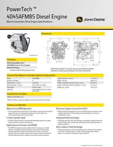 4045 john deere diesel engine specs for oil capacity