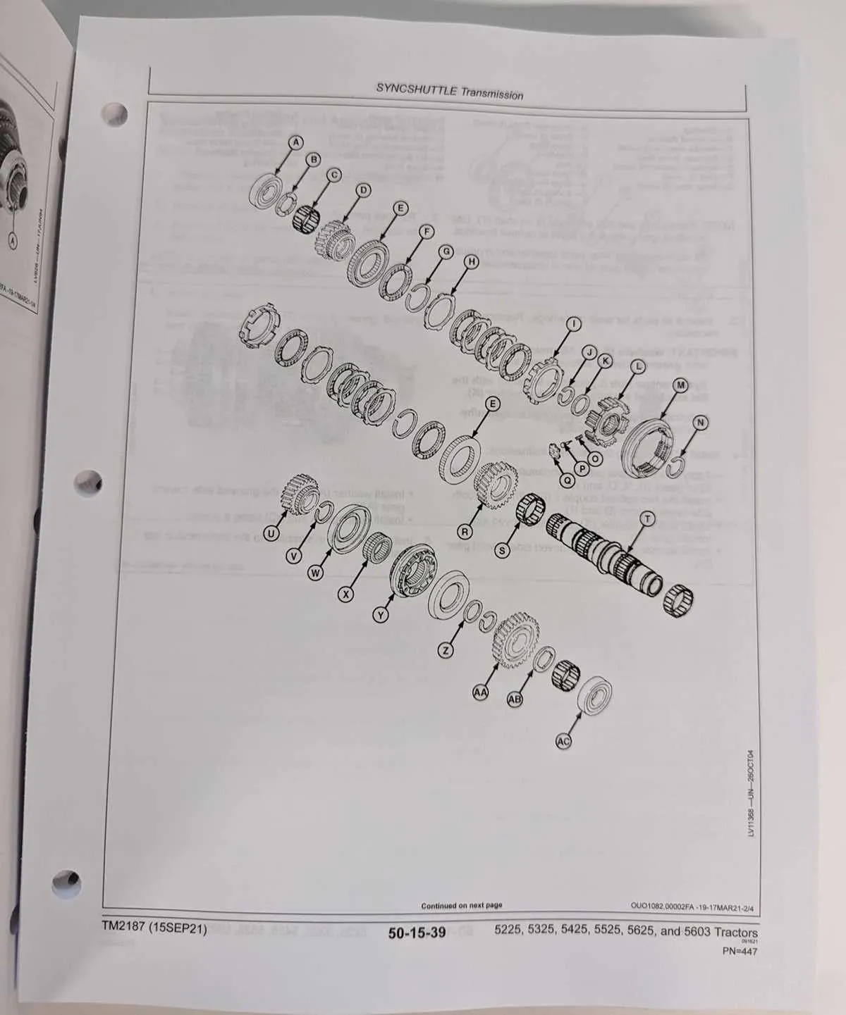5603 john deere specs