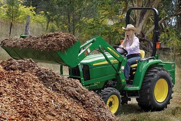 john deere 3025e weight with loader specs